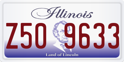 IL license plate Z509633