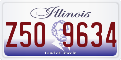 IL license plate Z509634
