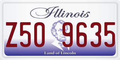 IL license plate Z509635