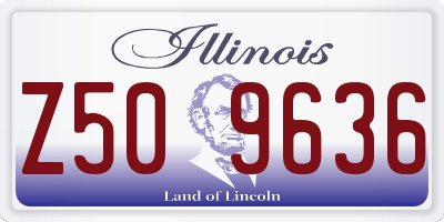 IL license plate Z509636