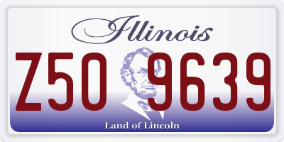 IL license plate Z509639