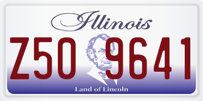 IL license plate Z509641