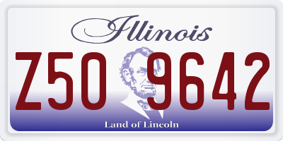IL license plate Z509642