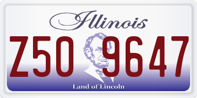IL license plate Z509647
