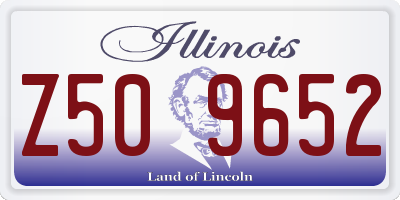 IL license plate Z509652