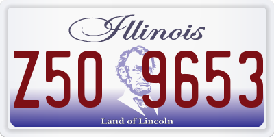 IL license plate Z509653
