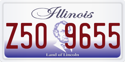 IL license plate Z509655