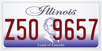 IL license plate Z509657