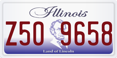 IL license plate Z509658