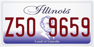 IL license plate Z509659