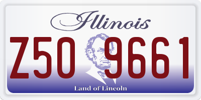 IL license plate Z509661