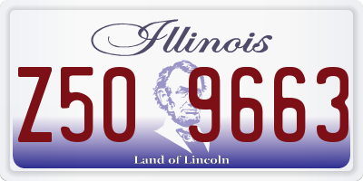 IL license plate Z509663