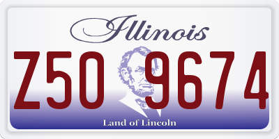 IL license plate Z509674