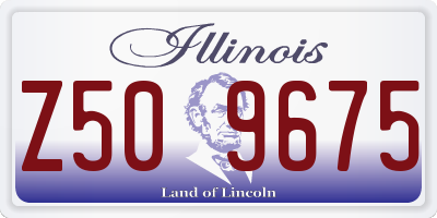 IL license plate Z509675