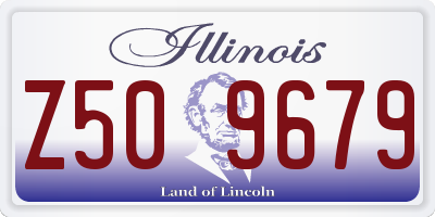 IL license plate Z509679