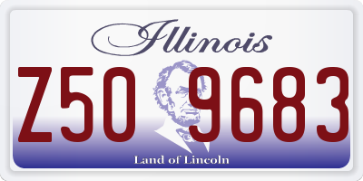 IL license plate Z509683