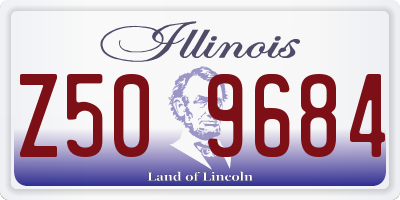 IL license plate Z509684