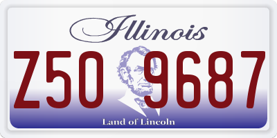 IL license plate Z509687