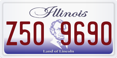 IL license plate Z509690