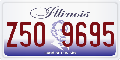 IL license plate Z509695