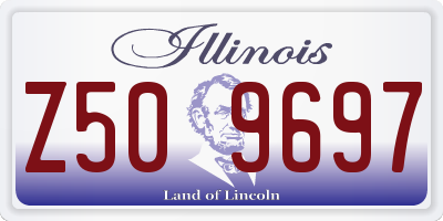 IL license plate Z509697