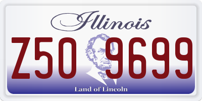 IL license plate Z509699
