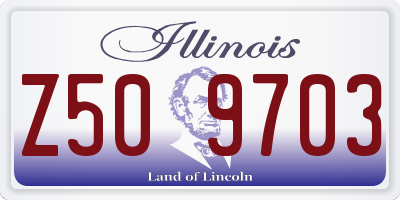 IL license plate Z509703