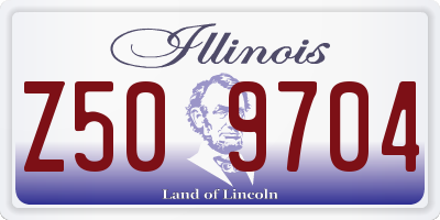 IL license plate Z509704