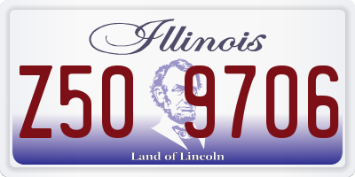 IL license plate Z509706