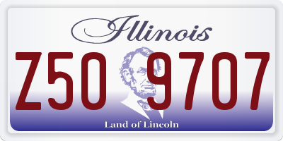 IL license plate Z509707