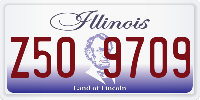 IL license plate Z509709