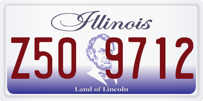 IL license plate Z509712