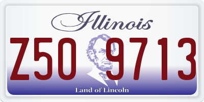 IL license plate Z509713