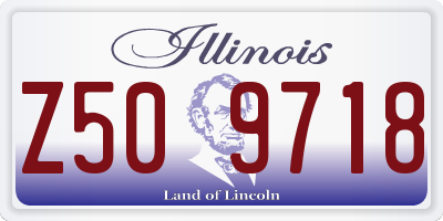 IL license plate Z509718