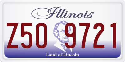 IL license plate Z509721