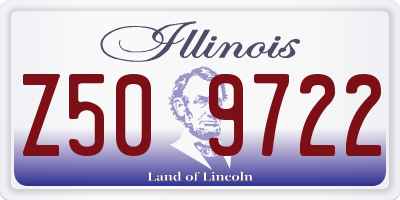 IL license plate Z509722