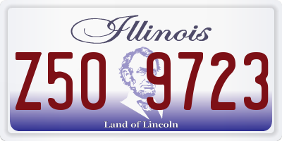 IL license plate Z509723