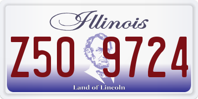 IL license plate Z509724