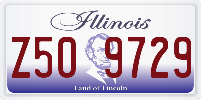 IL license plate Z509729