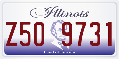 IL license plate Z509731