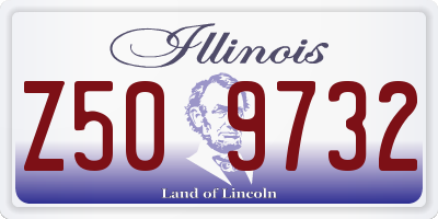 IL license plate Z509732