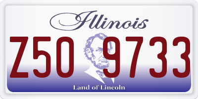IL license plate Z509733