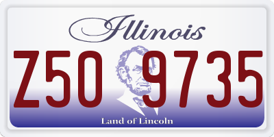 IL license plate Z509735