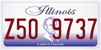 IL license plate Z509737