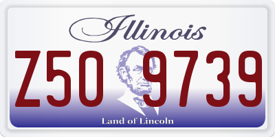 IL license plate Z509739