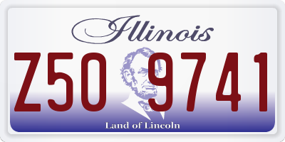 IL license plate Z509741