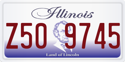 IL license plate Z509745