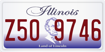 IL license plate Z509746