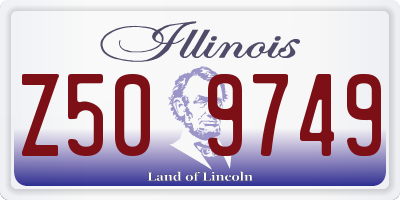IL license plate Z509749