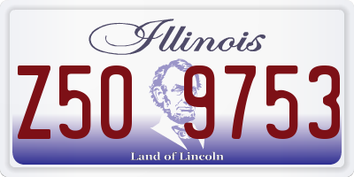 IL license plate Z509753